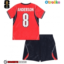 Otroške Nogometnih dresov Anglija Elliot Anderson #8 Gostujoči SP 2026 Kratki rokavi (+ hlače)
